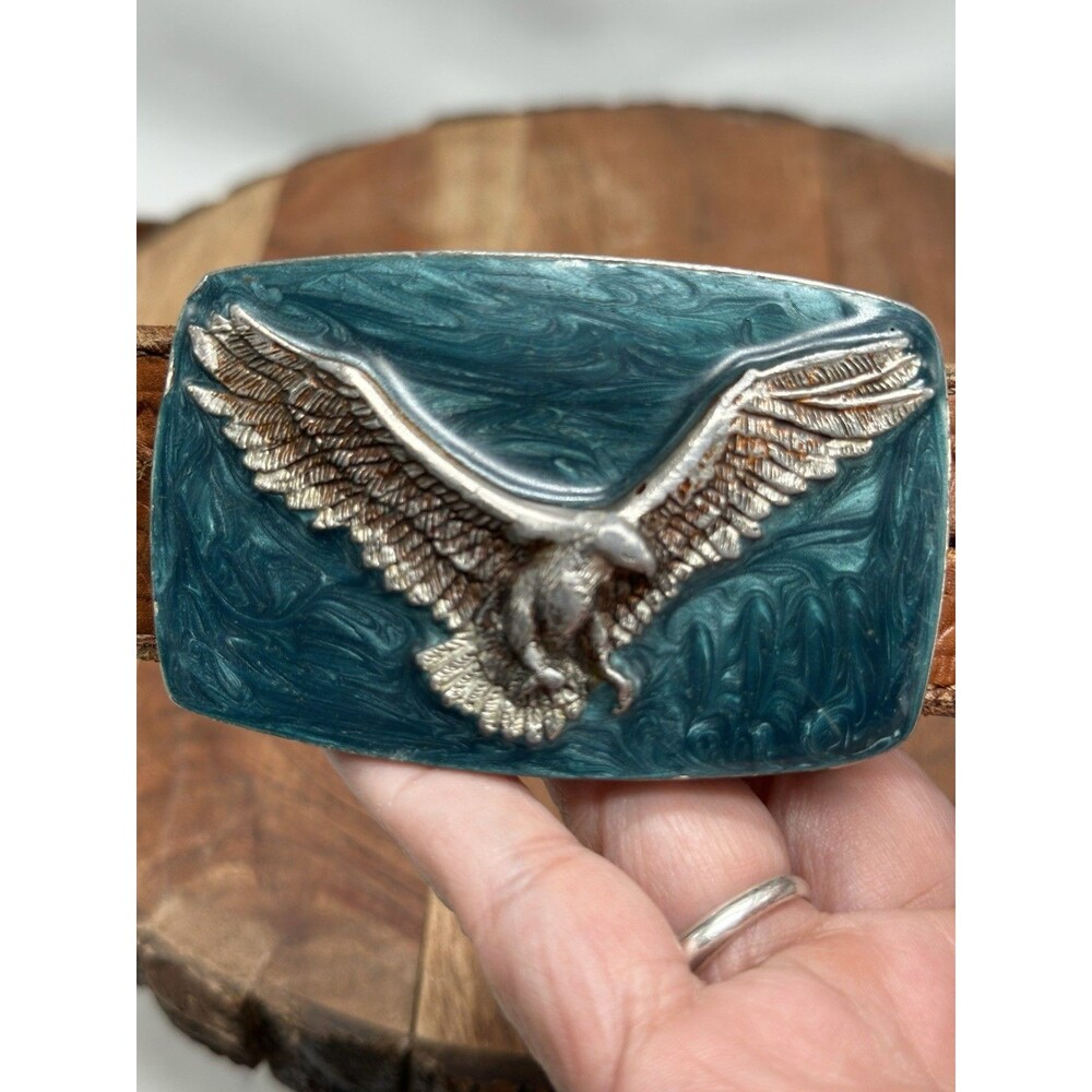 Flying Eagle The Great American Belt Buckle Co Enamel 1978 USA